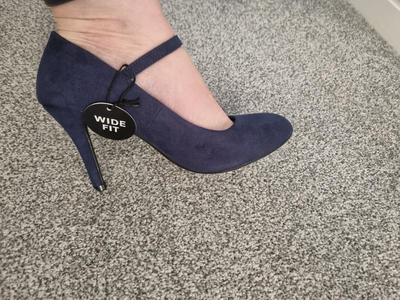 New look navy shoes cheap wide fit