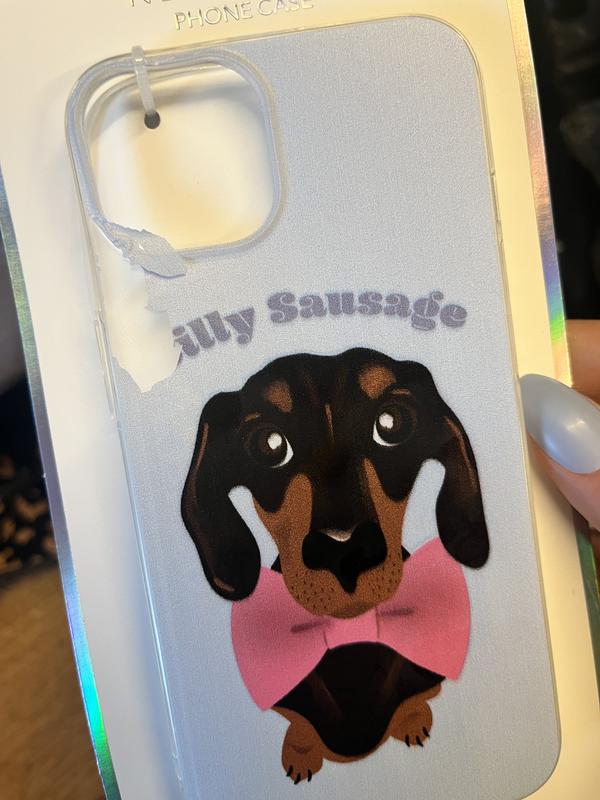 Blue Silly Sausage Dog Case for iPhone 13 New Look