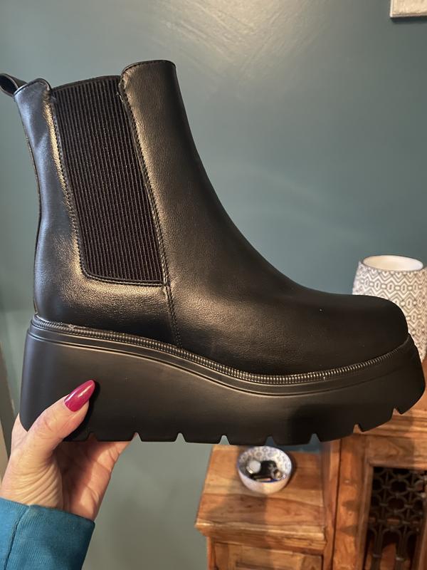 New look clearance black wedge boots