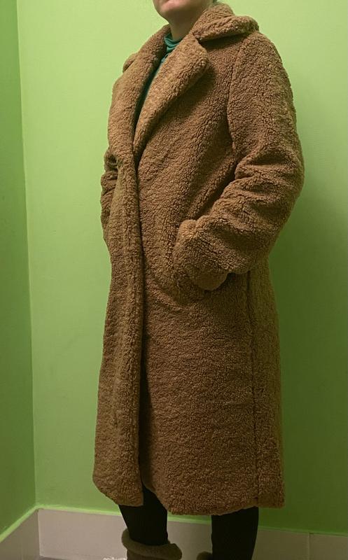 New look cream outlet teddy coat