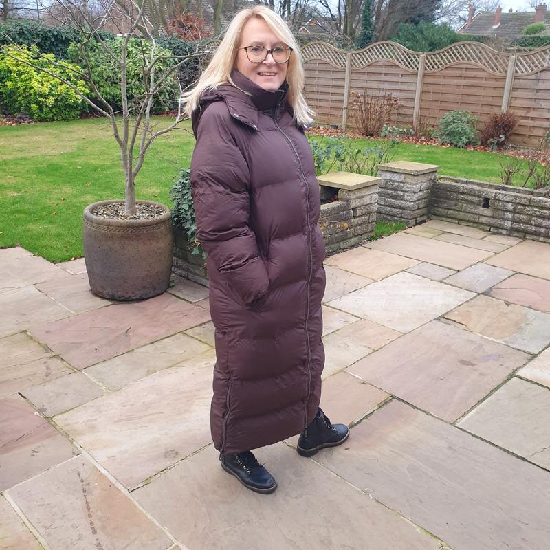 Hooded Longline Parka Shower Resistant Hooded Parka Mink Shower