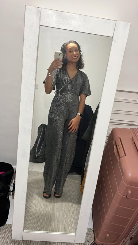 New look deals silver jumpsuit