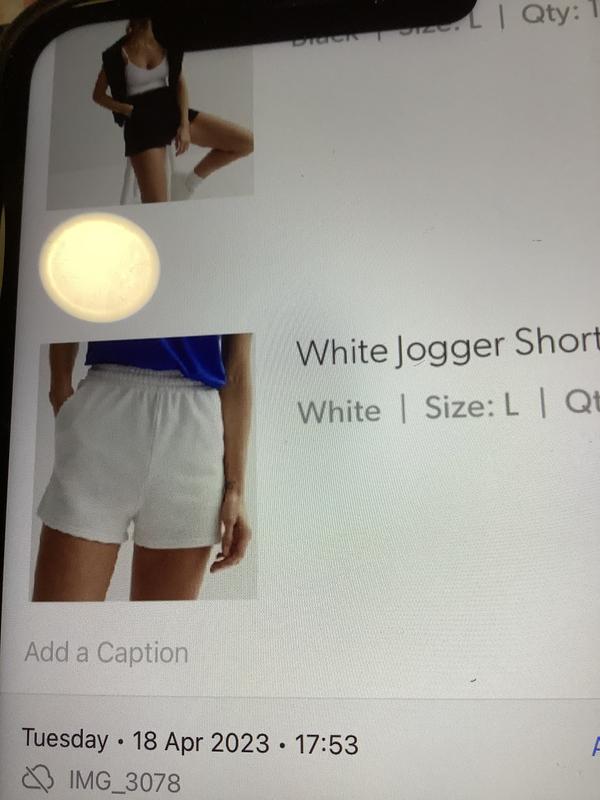 Pale Blue Jogger Shorts