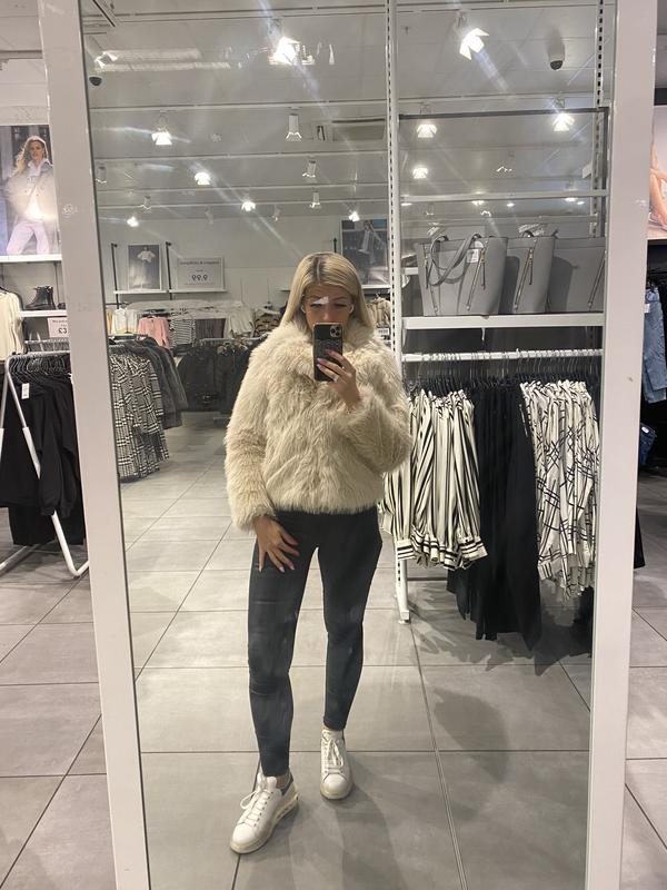 New look coat shop in fluffy faux fur