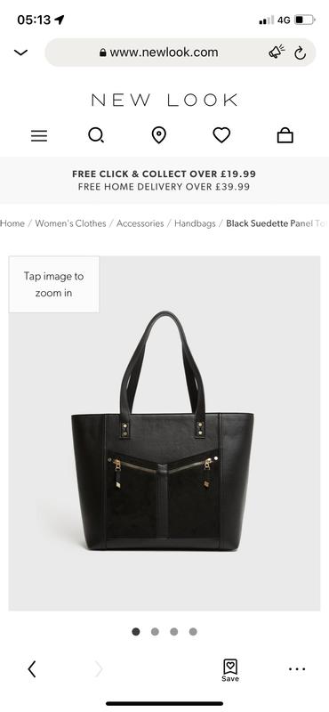 Black Handbag New Look