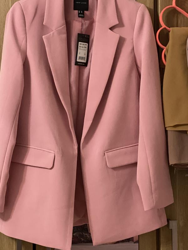 New look pink blazer hotsell