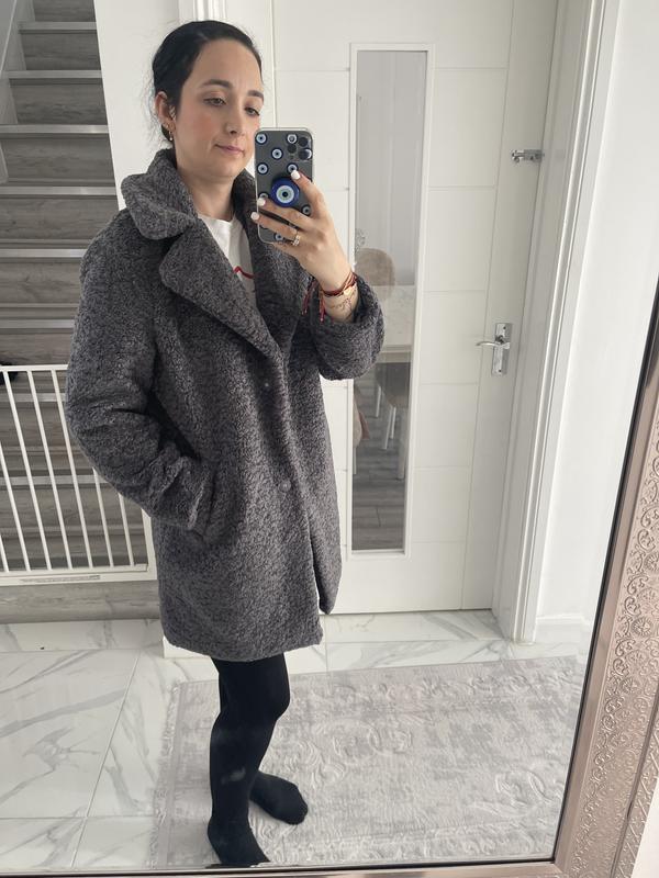 Grey new cheap look coat