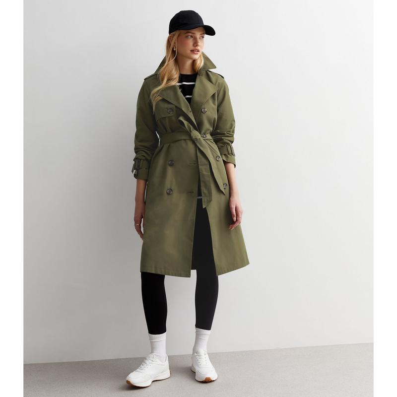 Camel Formal Belted Trench Coat