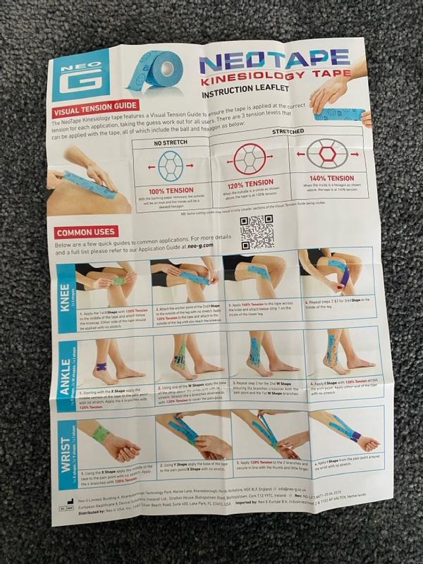 Kinesiology tape instructions