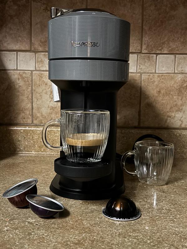 Vertuo Next Coffee Machine in Matte Black and Silver Logo