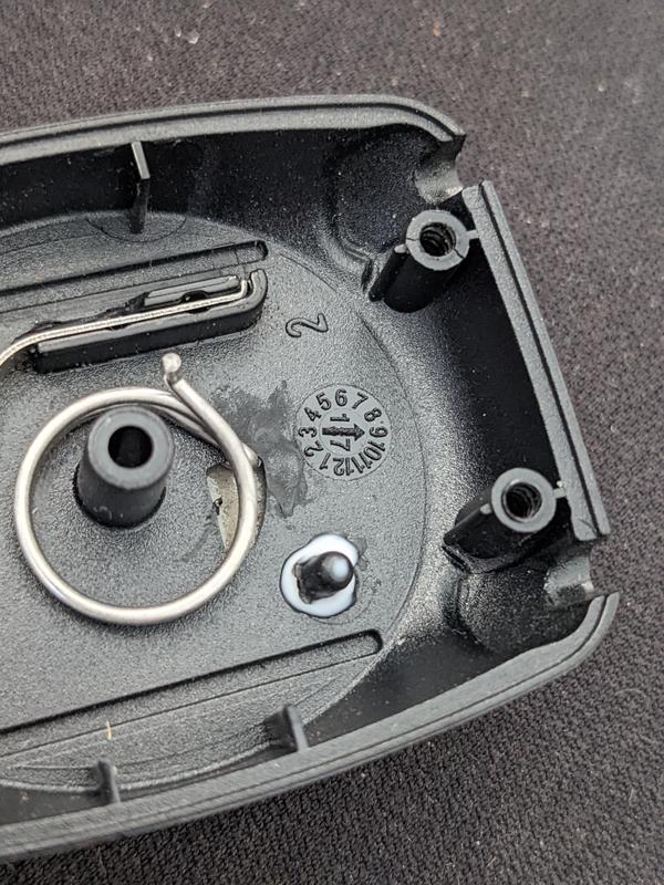 Broken dowel with glue