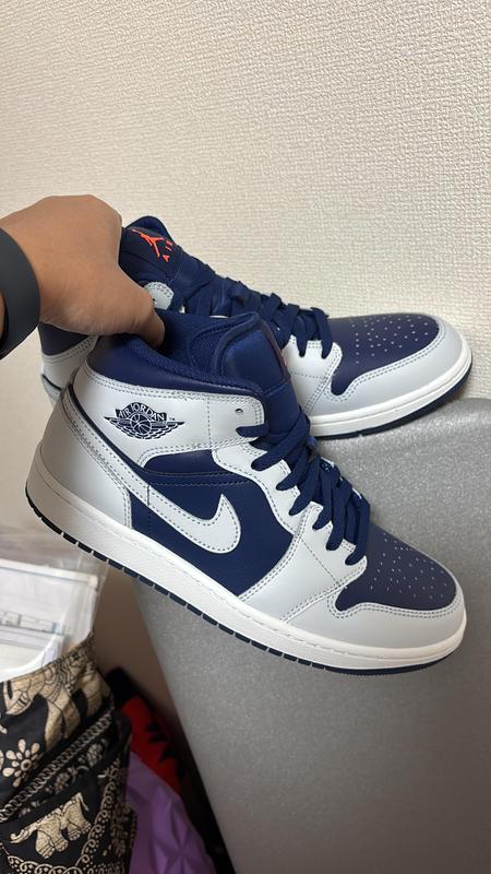 JORDAN BRAND AIR JORDAN 1 MID UNIVERSITY BLUE/BLACK-WHITE 23FA-I