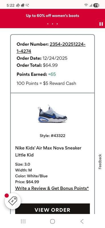 Photo submitted with review of product