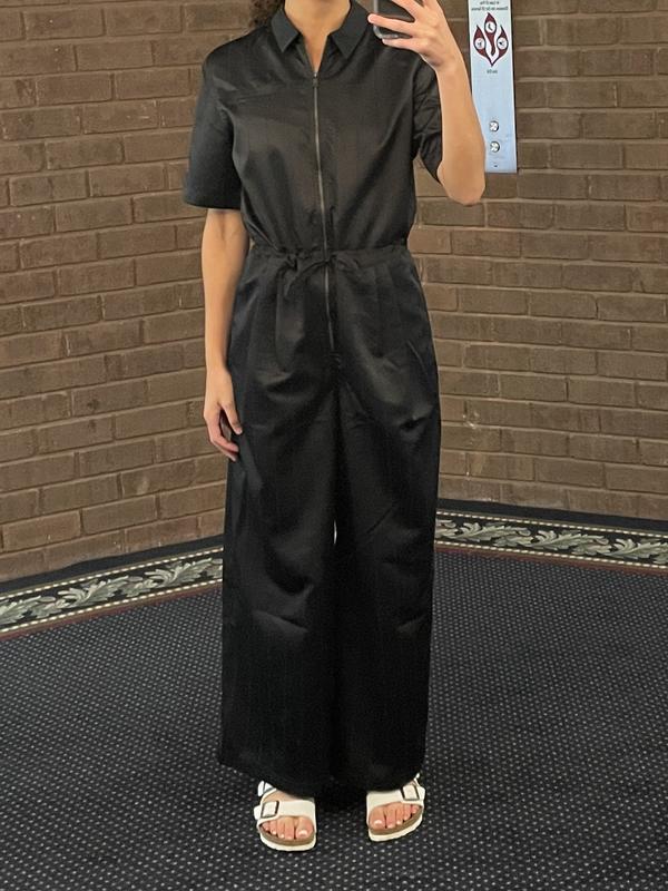 NIKE / JORDAN FAUX LEATHER FLGHTS/オールインワン/M/BLK/CW6476-010 Nike Jordan Heritage flightsuit in black | ASOS