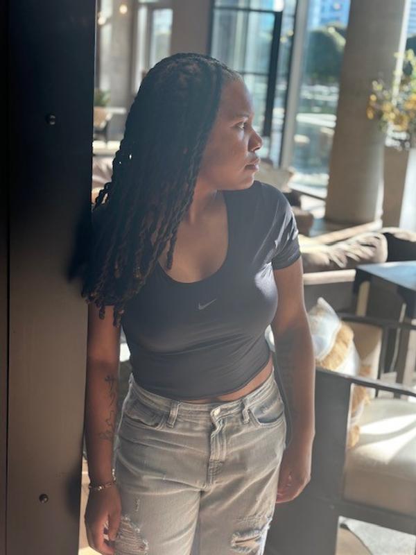 Nike | One Classic Cropped Twist Top - Black | The Sports Edit