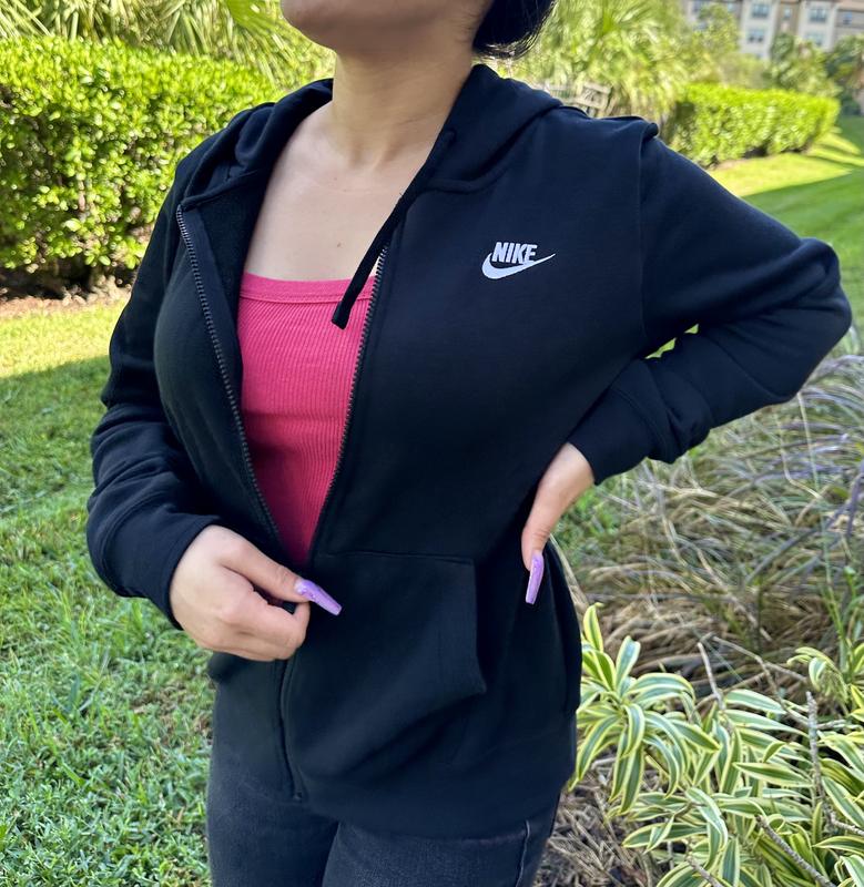 Nike Womens Club Fleece Standard Full Zip Hoody Rebel Sport
