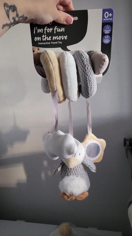 Penguin Activity Spiral Travel Pram Toy Nursery Newborn Nuby UK