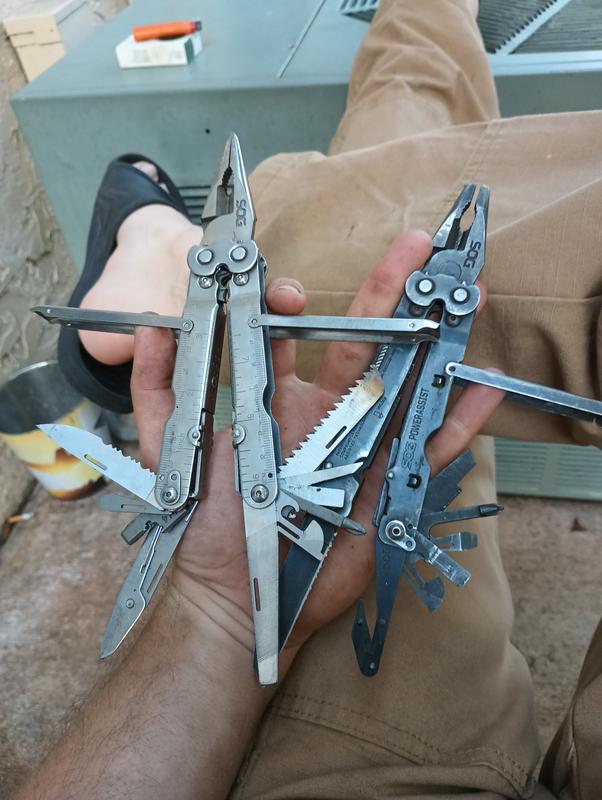 New and old. Notice the gap on the old jaws.