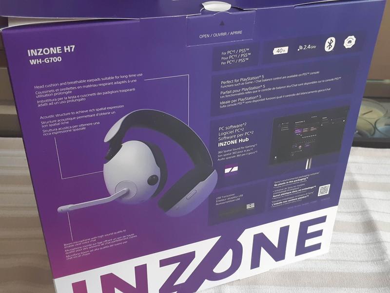 Sony INZONE H7 Auriculares Gaming Inalámbricos 7.1 PC/PS5 Blanco