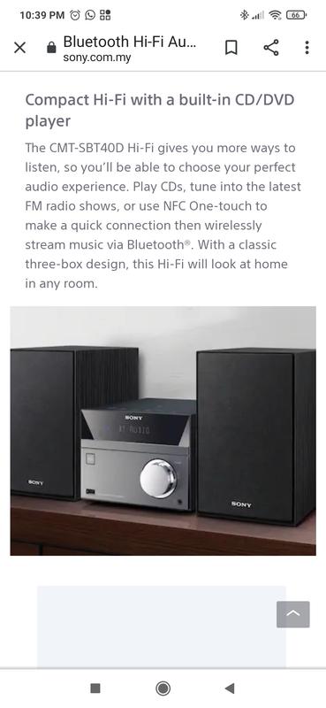 Bluetooth Hi-Fi Audio System for Multi Room | CMT-SBT40D | Sony