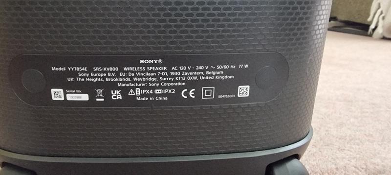 Presentamos el altavoz inalámbrico de fiesta SRS-XV800 de Sony 