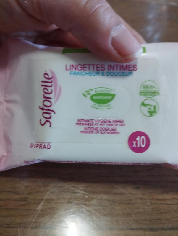 Saforelle Lingettes Hygiène Intime Pocket Biodégradable Sachet