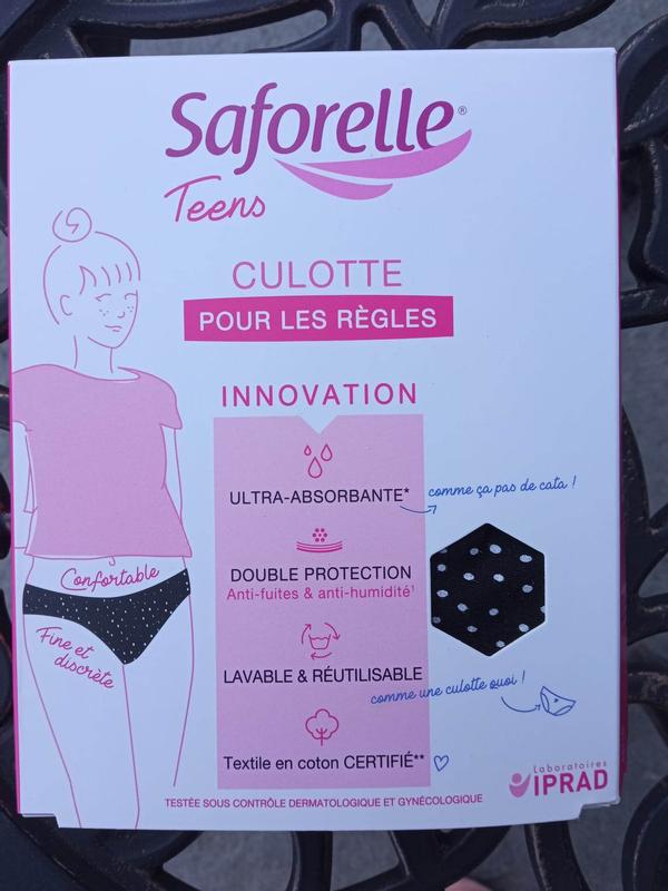 INNERSY Culotte de Règle Fille Adolescente Slip Menstruel sous-vêtements  Absorbante Lot de 3 (10 Ans, 1 Point/2 Rayures) : : Hygiène et  Santé