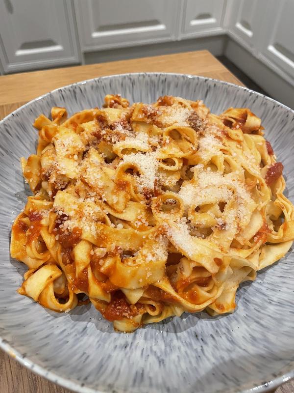 Sprinkled with Parmesan for a lovely finish