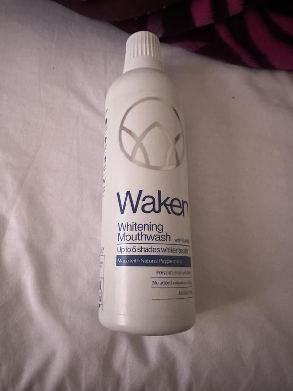 My new whitening mouth wash