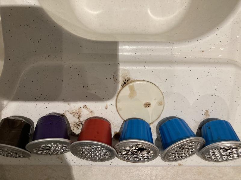 Sainsbury’s capsules are blue, other brands are other colours
