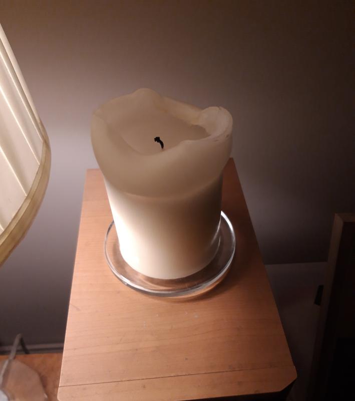 Uneven candle wall