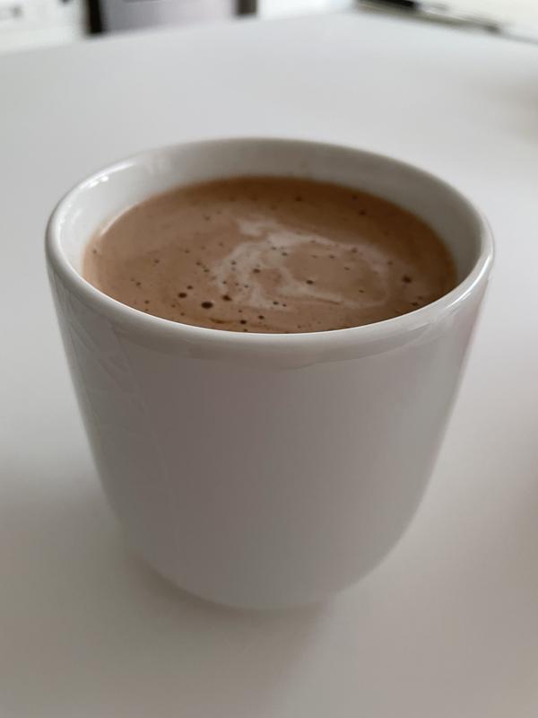 In hot chocolate
