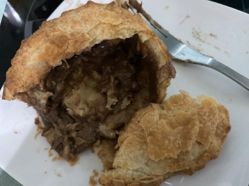 No steak and kidney pie