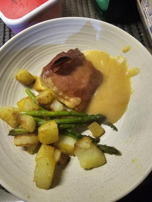 Manchester wrapped  Cod with Iranian saffron valute