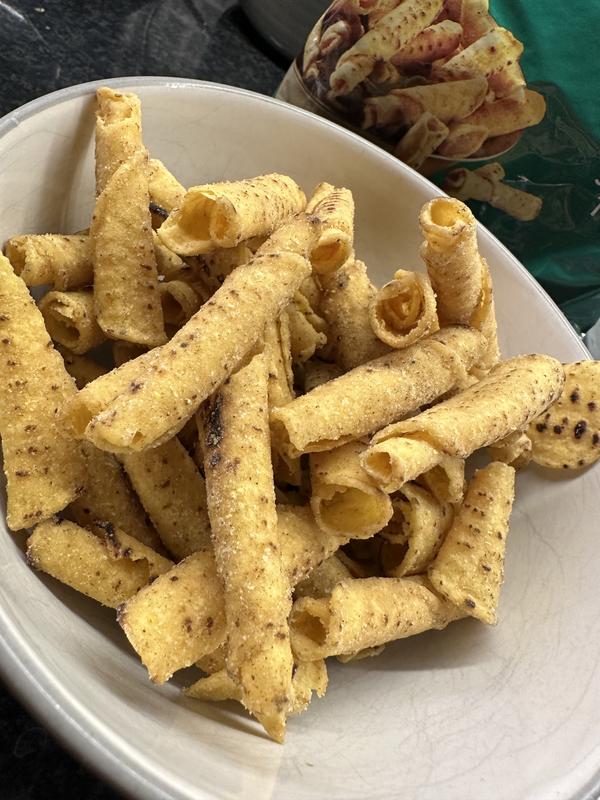 These tortilla curls are huge