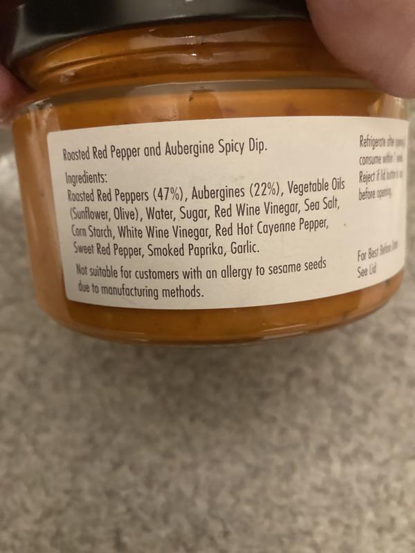 Ingredients list