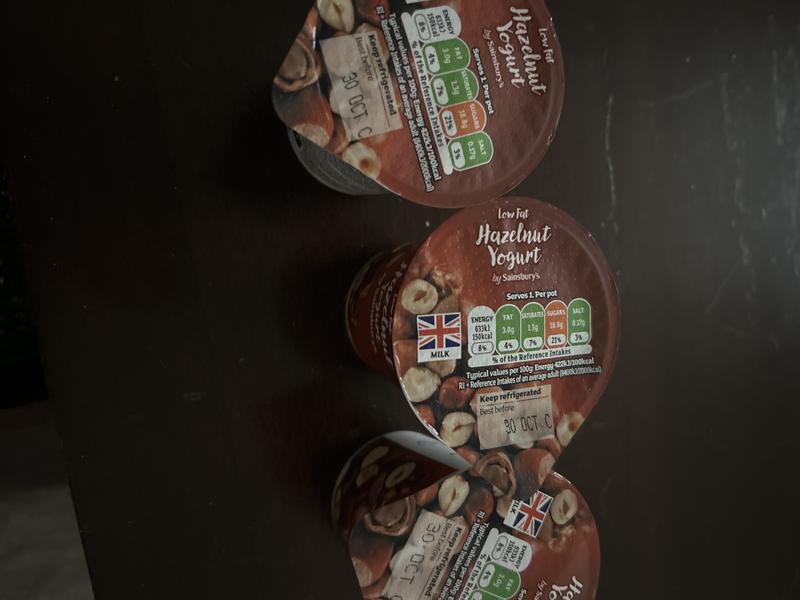 Hazelnut yogurt