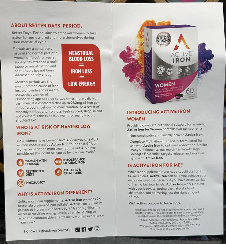 Leaflet that arrived with the tablets.