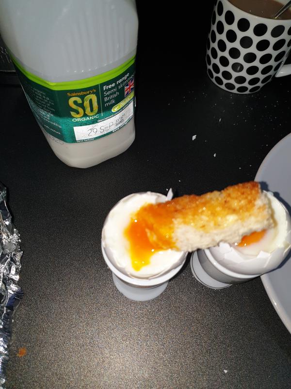 Gorgeous orange tasty yolks