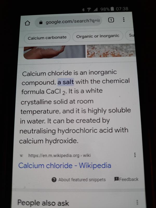 Calcium addedto prolong shelf life it's an ingredient additive in my opinion