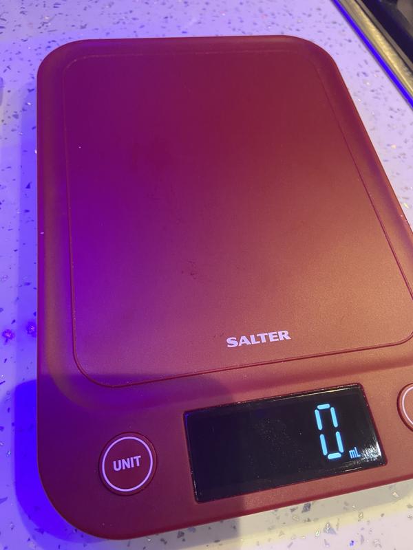 Salter Slim 5kg Digital Kitchen Scale - Red Review 