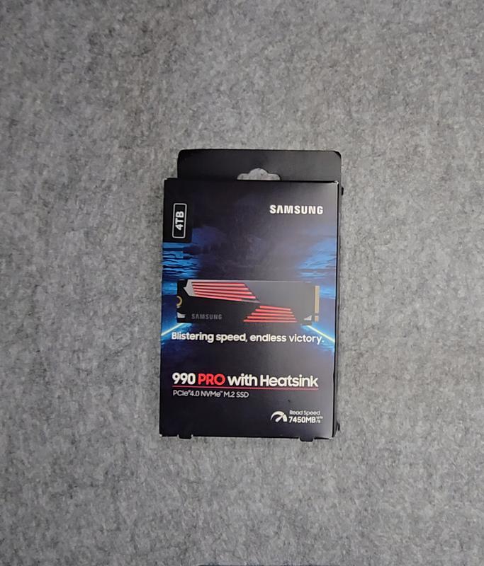 SSD накопичувач Samsung 990 PRO 4ТБ з радіатором PCIe 4.0 M.2 MZ