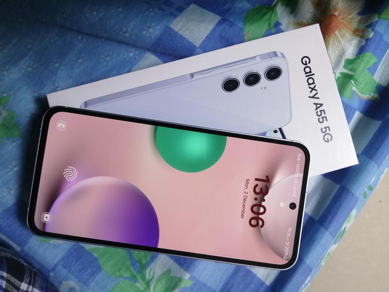 Samsung Galaxy A55 5G - 128 GB, Awesome Lilac | Samsung Gulf