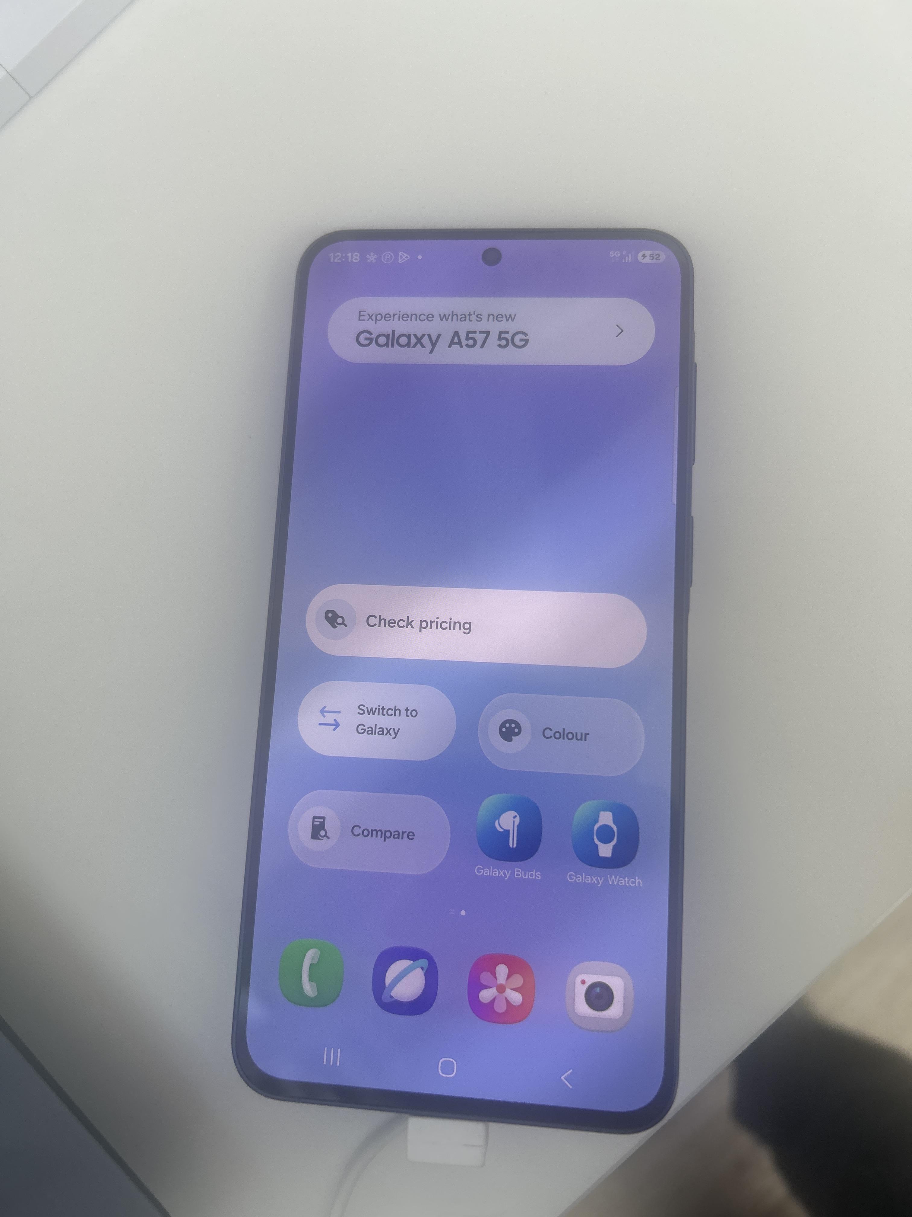Samsung Galaxy A57 5G kundebillede