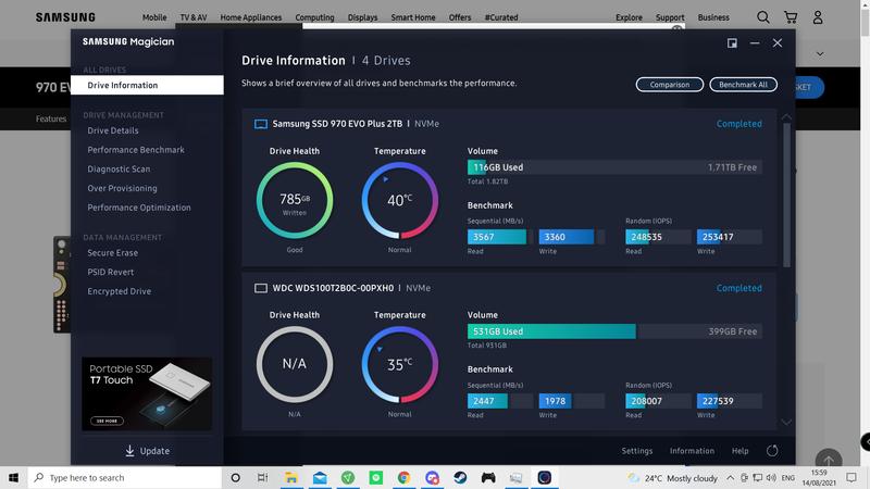 HOT Ssd 500gb Samsung Evo 970 Plus Software 970 Pro