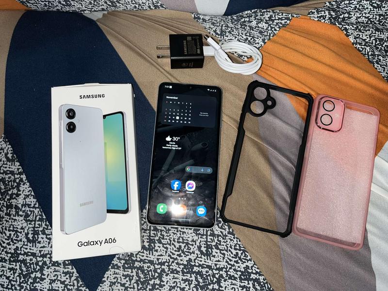 新品　Samsung Galaxy A06 128GB ブルー Amazon.com: SAMSUNG Galaxy A06 4G LTE (128GB + 4GB) Latin