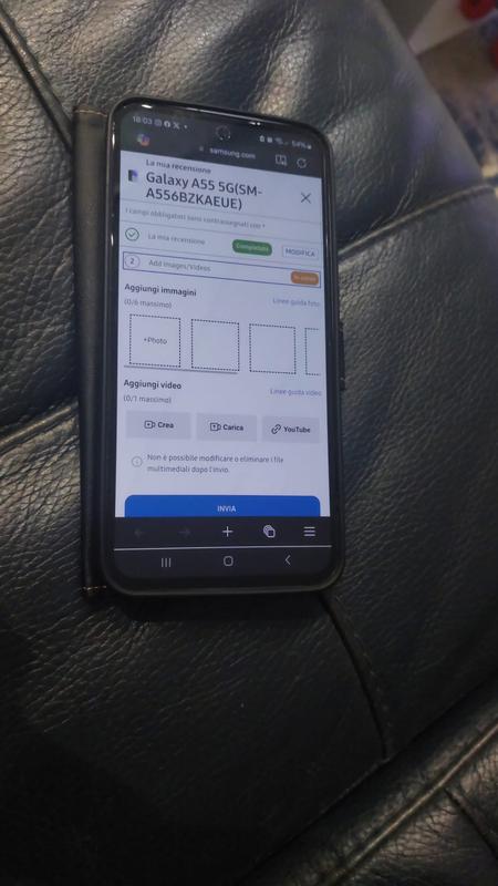 Galaxy A55 5G - Design Iconico e Funzionalità Avanzate 8GB Blu