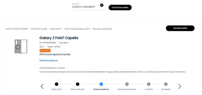 Specifiche | Samsung Galaxy Z Fold 7 | Samsung IT | Samsung IT 12GB Blu 512GB