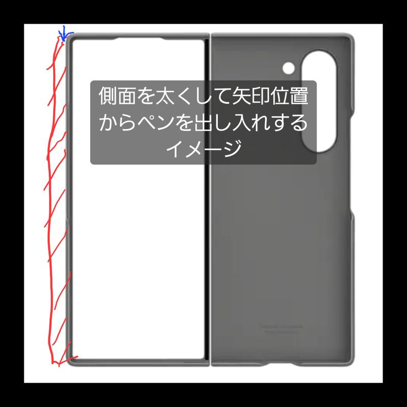 Galaxy Z Fold6 S Pen Case（ネイビー） | ケース│Samsung