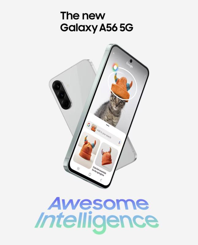 Смартфон Samsung Galaxy A56 5G 8/128 ГБ Графіт (SM-A566BZKAEUC